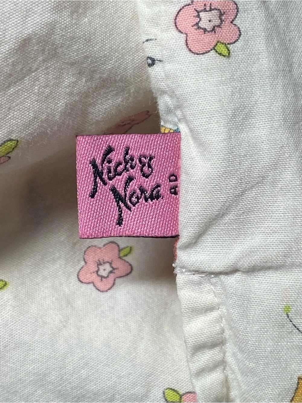 Vintage -Nick & Nora - Cotton Cream Geshia Babies Pajama Top